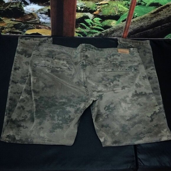 Nearly New Size 12 Z1975-Zara Basic Dept. Premium Camoflauge Denim Jeans - Picture 4 of 7